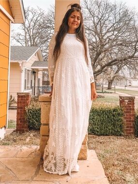White Lace Maxi Dress